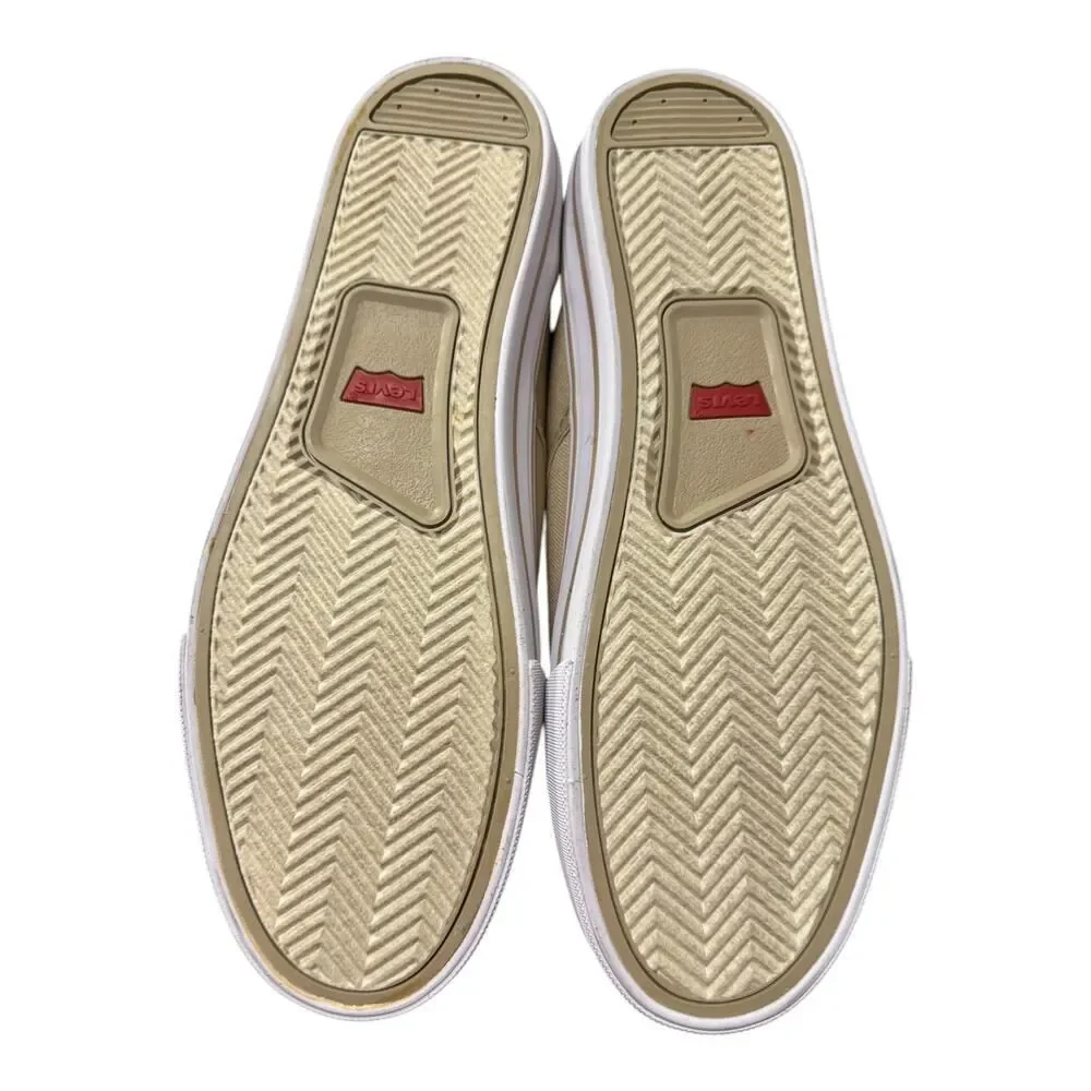 New Levi’s Khaki Tan Canvas Ethan CT CVS II 518480-11I Men’s Sneakers 9.5